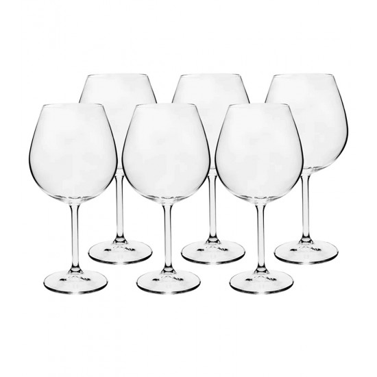 Jogo 6 Taças 650ml Bordeaux Gastro de Cristal Ecológico